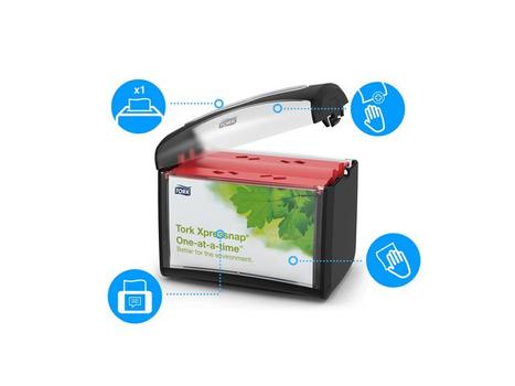 TORK Servietdispenser Bord Tork N4 Sort Plast (272611)