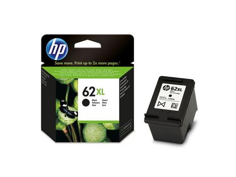 HP Original HP 62XL-blækpatron med høj kapacitet,  sort (C2P05AE)