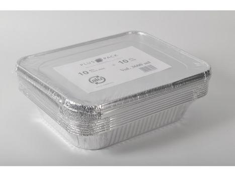 GASTRONORM Aluminiumsform m/lokk rekt 3600ml (10) (5336567911)