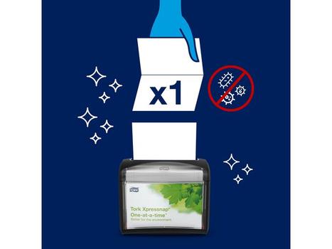 TORK Servietdispenser Bord Tork N4 Sort Plast (272611)