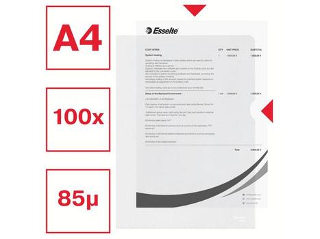 ESSELTE Plastomslag ESSELTE A4 85my (100) (54852)