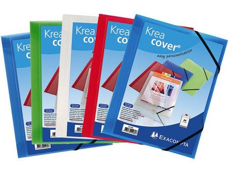 EXACOMPTA Strikkmappe EXACOMPTA A4 PP 3 kl transp. (55188E)