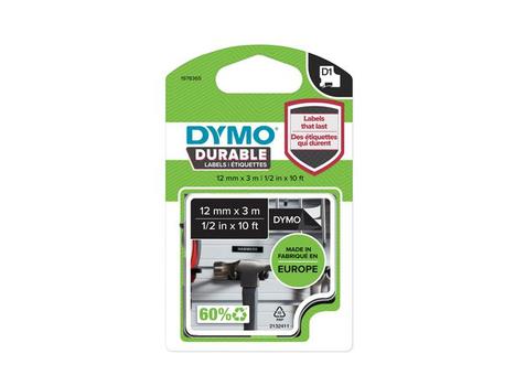 DYMO D1 tape Extra Strong 12mmx3m white/ black (1978365)