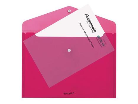 FOLDERMATE Dokumentmappe FOLDERMATE PP A4 rosa (31375*12)