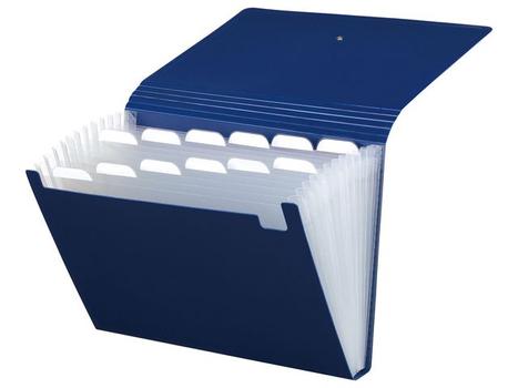 FOLDERMATE Hjemmearkiv FOLDERMATE A4 13 lommer blå (11178)