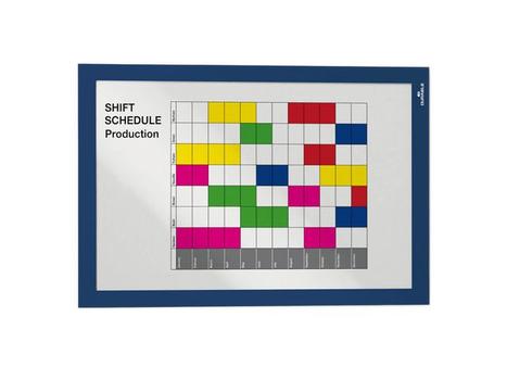 DURABLE Ramme DURAFRAME A4 magnet blå (2) (4872-07)