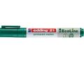 EDDING Merkepenn EDDING 21 EcoLine rund grønn (4-21004)