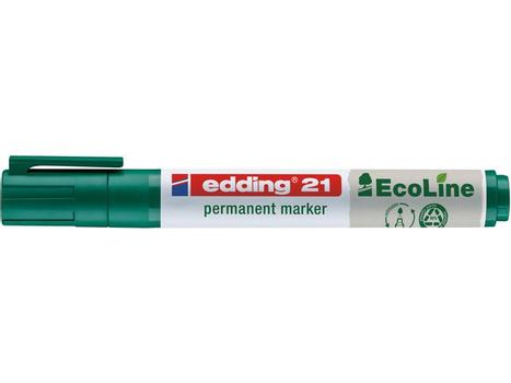EDDING Merkepenn EDDING 21 EcoLine rund grønn (4-21004)