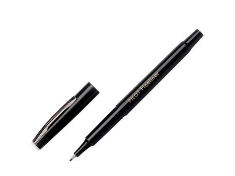 PILOT Fiberpenn PILOT Fineliner sort (SW-PPF-B*12)
