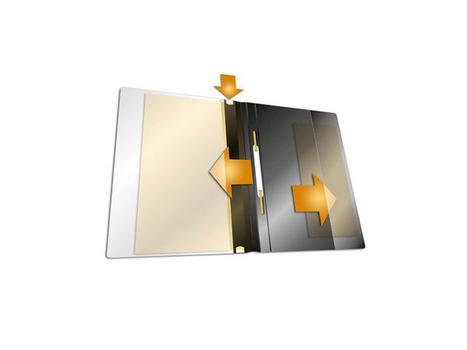 DURABLE Hurtighefter DURAPLUS A4 spile innst hvi (2579-02)