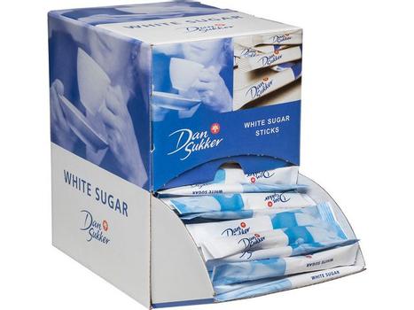 DANSUKKER Sukkersticks DANSUKKER hvit 4g (225) (51169)