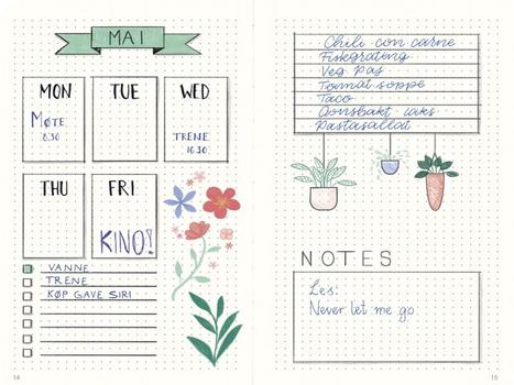 BURDE Notatbok BURDE DotNotes A5 udatert sort (92732800)