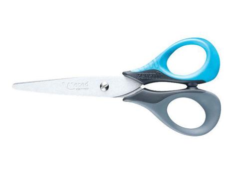 MAPED Saks MAPED barn 13cm softgrip blå/grå (869300*12)