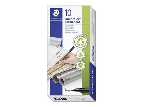 LUMOCOLOR Merkepenn LUMOCOLOR 313S 0,4mm sort (313-9*10)