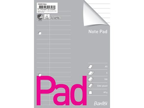 BANTEX Notatblokk BANTEX A5 sidelimt linjert(5) (100051866)