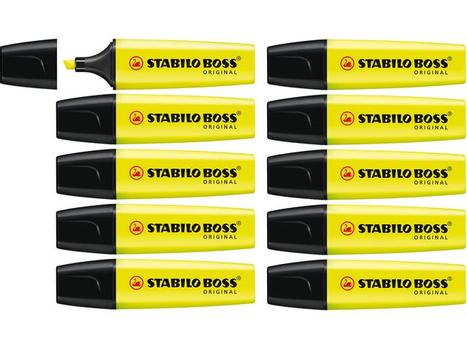 STABILO Tekstmarker STABILO Boss gul (70/24*10)