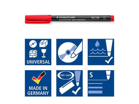 LUMOCOLOR Merkepenn LUMOCOLOR 313S 0,4mm sort (313-9*10)