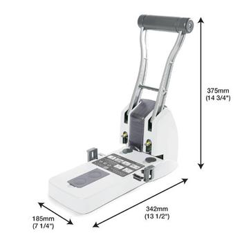 Rapesco Hullemaskin RAPESCO Eco 2H 150a HD hvit (1405)