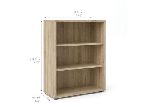 TVILUM Reol PRIMA m/2 hyller eik kolli 2/2 (80423AKC2)