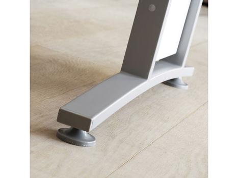 TVILUM Skrivebordsben PRIMA sølvfarget (2) (80437-03)