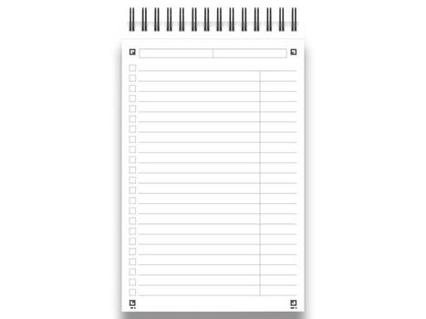 OXFORD Notatbok OXFORD to-do-list 12,5x20 ass (400055727*5)