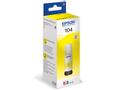 EPSON 104 ECOTANK YELLOW INK BOTTLE 1 X 65MLYELLOW (C13T00P440)