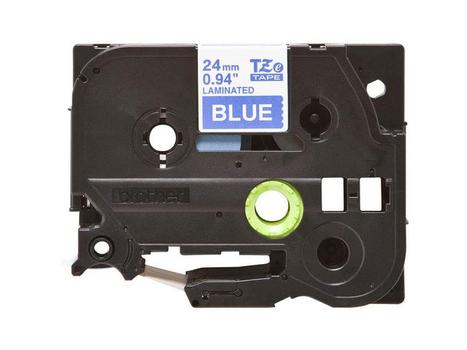 BROTHER Tape BROTHER TZe-555 24mm hvit/blå (TZE-555)