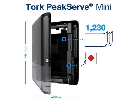 TORK Dispenser TORK H5 PeakServe Mini Sort (552558)