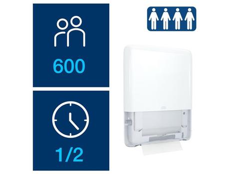 TORK Dispenser TORK H5 PeakServe Mini Hvid (552550)