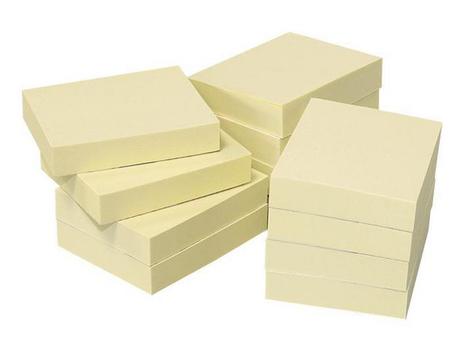 info Notatblokk INFO 40x50 resirk gul (12) (5653-11BOX)