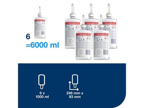 TORK Hånddesinfektion gel S1 Fl/1 ltr Salubrin 70% 910106 (910106)