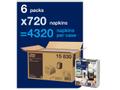 TORK 15830 Xpressnap Fit servietter N14 hvid 720stk (15830*6)