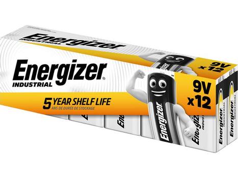 ENERGIZER Batteri ENERGIZER Industrial 9V (12) (636109)