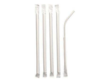 PAPSTAR Sugerør papir enkeltpk. 20cm m/bøy (100) (88629*10)