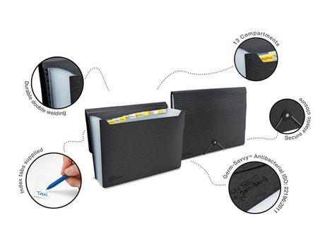 Rapesco Hjemmearkiv RAPESCO A4 13-lom antibakt. (1638)