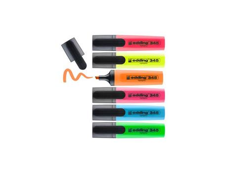 EDDING Tekstmarker EDDING 345 ass.frg. (6) (4-345-6)