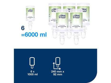TORK Skumsåpe TORK Clarity S4 1L (520201*6)