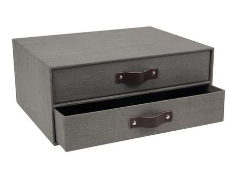 Bigso Box Skuffekabinett BIGSO Birger A4 2 sk. grå (9431C6449LEA648)