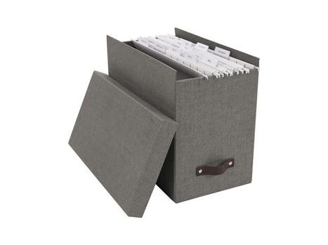 Bigso Box Hjemmearkiv BIGSO Johan m/8 mapper grå (9441C6449LEA648)