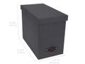 Bigso Box Hjemmearkiv BIGSO Johan m/8 mapper sort (9441C6849LEA648)