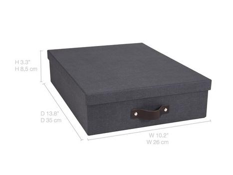 Bigso Box Dokumentboks BIGSO Oskar A4 sort (9451C6849LEA648)