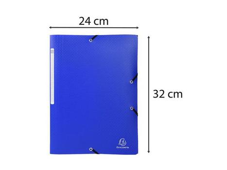 EXACOMPTA Strikkmappe EXACOMPTA A4 Jewel PP blå (55812E*10)