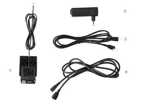 KENSON elektrisk underställ - vit Höj och sänk. Passar de flesta rektangulära bordsskivor,  enkel montering (KAS013031WH)