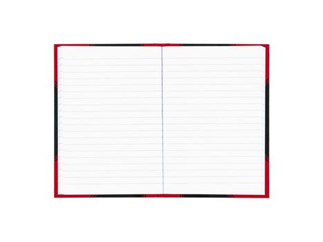 BANTEX Protokoll A6 96 blad linjer sort/rød (100302825*6)