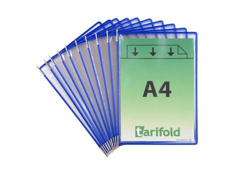 TARIFOLD Lomme TARIFOLD A4 PP blå (10) (114051)