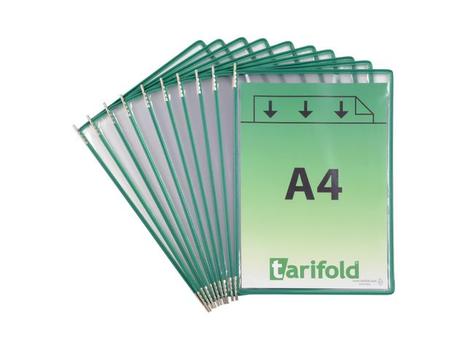 TARIFOLD Lomme TARIFOLD A4 PP grønn (10) (114055)