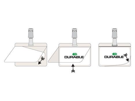DURABLE Navneskilt DURABLE selv.lam 54x90 (25) (8149-19)