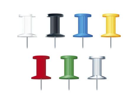 EXACOMPTA Kartnåler EXACOMPTA 10x7mm Asso (25) (14740E)