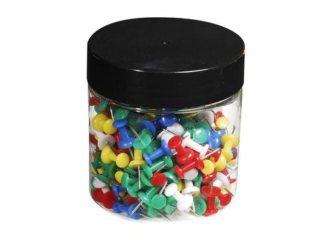 EXACOMPTA Kartnåler EXACOMPTA 10x7mm Ass (200) (14769E)