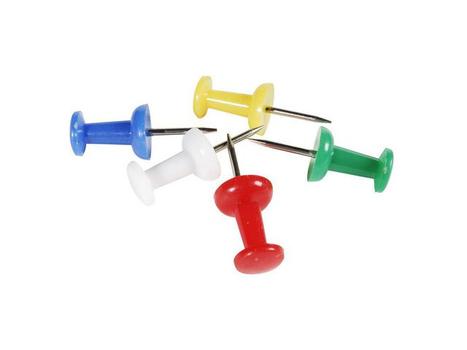 EXACOMPTA Kartnåler EXACOMPTA 10x7mm Ass (200) (14769E)